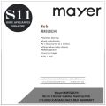 Mayer MMSS882HI/MMGH882HI  86 cm 2 Burner Stainless Steel / Glass Gas Hob 2 YEARS LOCAL MANUFACTURER  WARRANTY. 