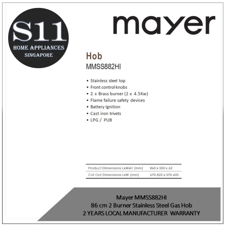 Mayer%20MMSS882HI/MMGH882HI%20%2086%20cm%202%20Burner%20Stainless%20Steel%20/%20Glass%20Gas%20Hob%202%20YEARS%20LOCAL%20MANUFACTURER%20%20WARRANTY%20-%20Image%206