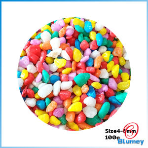 Blumey หินใส่ตู้ปลา หินประดับ ตกแต่งสวน 100g ต่อแพ็ค Colorful Stones