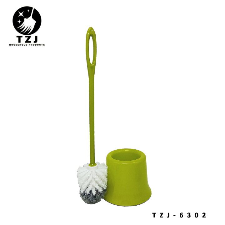 High quality plastic handle toilet bowl brush with holder Good for Cleaning Bathroom TZJ 6302 TZJ.SHOP Lazada Lazada PH