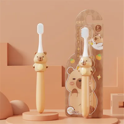 Aqrau 👶 👧แปรงสีฟันสำหรับเด็กแปรงสีฟันป้องกันช่องปาก และช่องปากเหมาะสำหรับเด็กอายุ 2-12 ปีมีแปรงเปลี่ยนสีฟัน【ของขวัญนักเรียน🎁】