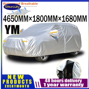 【Local sellers +COD】YM SUV Size For All Seasons Anti Scratch Dust Proof Water Proof Sun Screen Oxford Heavy Duty Durable Car Protection Cover for Hyundai Tucson Honda CR-V Toyota AvanzaJeep Wrangler - Gray