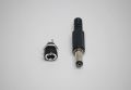 DC POWER PLUG MALE CONNECTOR, with FREE DC POWER SOCKET FEMALE, DC-022B 5.5x2.1mm 2-PIN 12V 3A. 
