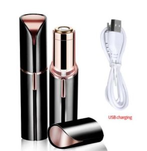 USB Rechargeable Lipstick Electric Shaver Face Armpit Private Part Hair Removal Machine Womens Lip Hair Leg Hair Removal Device Facial Epilator painless and safe