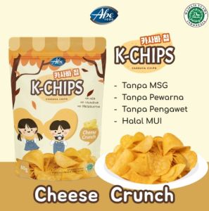 Abe Food K-Chips Keripik Singkong Cassava Chips 80 gram - Snack Anak
