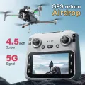 K19 Max Drone 4K HD 4.5-Inch Screen 360° Laser Obstacle Avoidance GPS Positioning Optical Flow Positioning Airdrop Drone. 