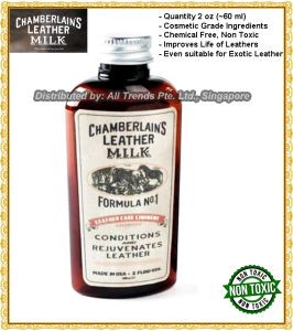 CHAMBERLAINS LEATHER MILK LEATHER CARE LINIMENT NO. 1 – PREMIUM LEATHER CONDITIONER Non Toxic all colours all leathers exotic leather branded leathers