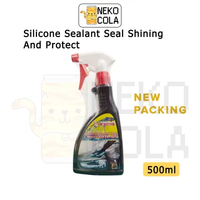 [Nekocola] Jetsen Silicone Sealant 500ml Spray Wax Wax Kereta Paint Protect Kilat Kereta Windscreen Protect