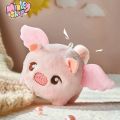 Móc khoá Heo Hồng vẫy đuôi có cánh cute phát tiếng kêu + Móc chìa khoá gấu bông dễ thương quà tặng phụ kiện -MINKEY. 