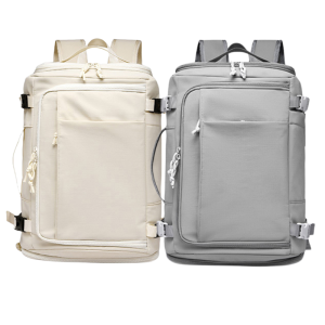 Box-Style Large-Capacity Luggage Backpack Waterproof Carry On Daypack Travel Duffel Bag With Shoe Compartment