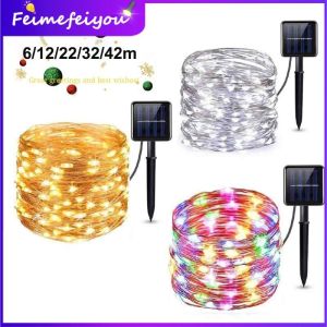 ไฟติดห้องไฟเส้น led ติดไฟห้องไฟ7สีค้าง โซล่าเซลเลไฟอาคารรับรอง 42/32/22/12/7 มิเร 400/300/200/100/50 LED,8 โหมดการทำงาน 1200/800 /600mAH
