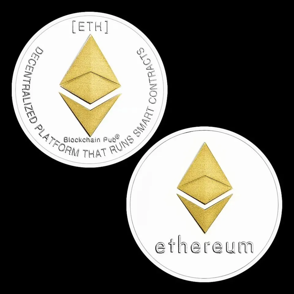 Ethereum Coin Souvenir Commemorative Silver Plated Collectibles Coin  Challenge Coin ETH Physical Cryptocurrency Crypto Coin-kaw5 | Lazada  Singapore
