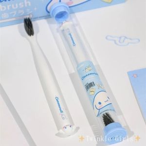 Sanrio Kulomi Melody Toothbrush Bamboo Charcoal Soft Hair Toothbrush Child Adult Travel Portable Cartoon Doll Toothbrush