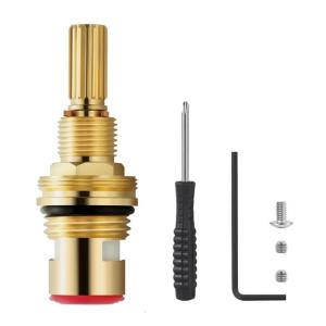 Quick Install Faucet Diverter Valves Ceramic Core Brass Build Bathroom Kitchen Sink Valves Replacement for Household Use