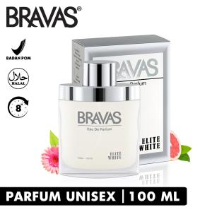 BRAVAS ELITE WHITE 100 ML Perfume Eau De Parfum Original Halal XX-CT Putih