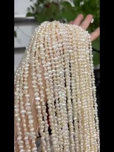 5-6mm Baroque Natural Freshwater Pearls Irregular Shape Semi-Finished Beads for Jewelry Making DIY Necklace Bracelet Accessories
