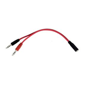 3.5MM Headsets Mic Adapter Cord 20CM Flat Cable Enhances Auditory Experience on Multiple Devices