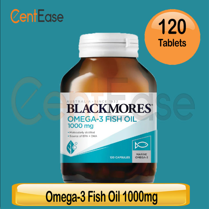 Blackmores Omega3 Fish Oil 1000mg Supplement 120s Capsules (Exp Mar