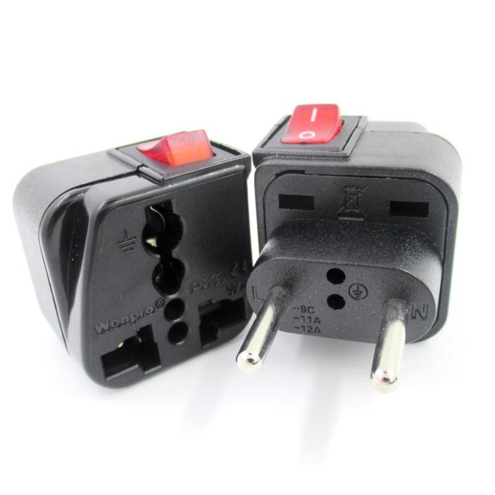 Wonpro European Converter, Universal to EU Germany Power Travel Adapter ...