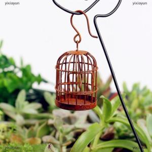 [COD] yixiayun 1:12 Dollhouse accessories miniature metal bird cage doll house ornament