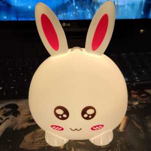 Lampu Tidur Anak Kelinci Silikon / Lampu tidur Karakter Cute Lucu Imut Build-in Baterai