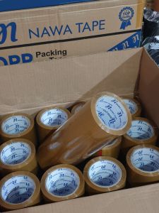 Bisa COD!!! Lakban NAWA TAPE/OCIN TAPE bening coklat 48x100 yard  Murah Berkualitas Isi 6 pcs