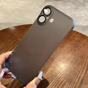 PC Matte 0.3mm Ultra-Thin Clear No Fingerprints Wireless Charge Casing for IPhone 16 15 14 13 12 11 Pro Max 14 15 16 Plus with Lens Film Protect The Camera Shockproof Cover