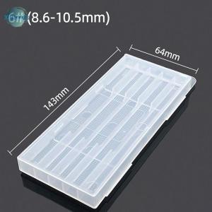 XUNYU3 Nhựa Twist khoan rỗng hộp lưu trữ hộp công cụ phụ kiện công cụ chế biến gỗ khoan bit 5 10 lỗ bao bì trong suốt trường hợp