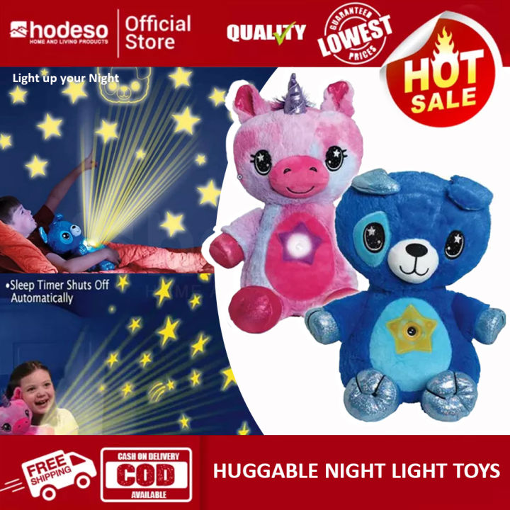 Hodeso Stuff Toy With Light Projector In Star Comforting Toy Plush
