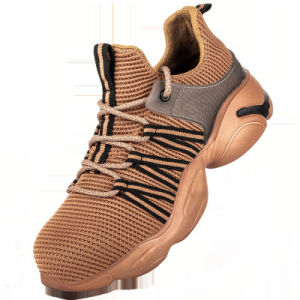 Safety Shoes Flying Woven Breathable Soft Work Shoelaces Reflective Safety Protection Work Shoes Size 36-48