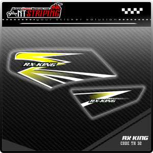 TH32 Striping Stiker Motor Yamaha RX KING! Semifull Variasi keren Transparan Bening