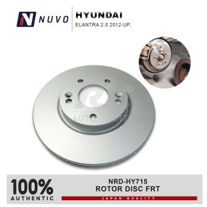 NUVO ROTOR DISC FRT HYUNDAI ELANTRA 2.0 2012-UP NRD-HY715 51712-3X000 ( 1 PC )