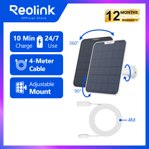 Reolink Solar Panel 2 Non-Stop Power Works with Reolink Battery Camera 360° Adjustable Bracket