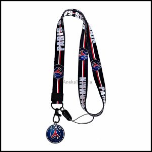 Lanyard Tali ID Card Motif Klub Sepakbola Madrid Manchester United City Barcelona Liverpool PSG
