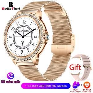 2025 NEW XIAOMl HD Screen Women Smartwatch Dynamic Bluetooth Call Heart Rate Bluetooth Call&Music Waterproof Smart Watch Fashion Ladies Bracelet  For Android IOS