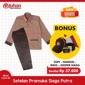 Setelan Seragam Pramuka Siaga SD Seragam Siaga SD Baju Pramuka SD Siaga Panjang Baju Pramuka SD MI