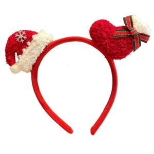 Stylish Snowflake Bowknot Headdress For Kids Adults Christmas Celebration Soft Hair Hoop Fashion Hair Accessory