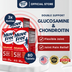 Move Free Joint Health Advanced Glucosamine+Chondroitin Bone & Joint Support 80CT*3