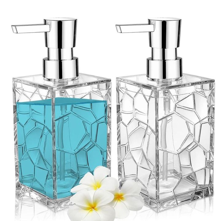 CUFF Acrylic Material Bath Soap Dispensers Premium Quality Plastic Pump ...