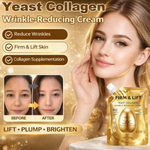 Anti Wrinkle Collagen Face Cream Brightening Smoothing Moisturizer with Yeast and Eggshell Extract