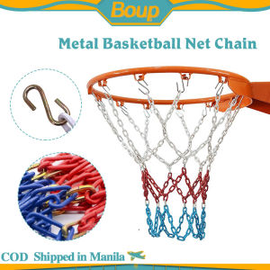 Upgraded Metal Basketball Net Chain Heavy Duty Standard Basketball Ring Net