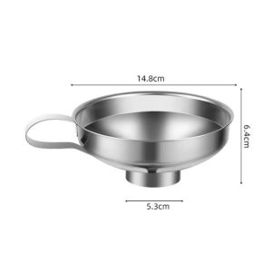 YESPERY Stainless Steel Wide Mouth Canning Funnel Salad Dressing Liquid Funnel Canned Fruits Jam Funnel Kitchen Tools Gadgets