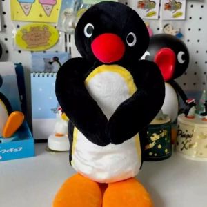 น่ารัก Pingu Penguin ดินสอกระเป๋าเครื่องสําอาง Plush ปากกากระเป๋าขนาดใหญ่ความจุกระเป๋าโรงเรียนเครื่องเขียนกล่อง