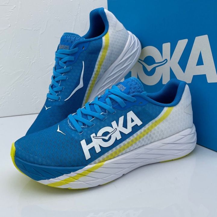 Hoka one one men's shoes rocket x racing road running shoes carbon ...