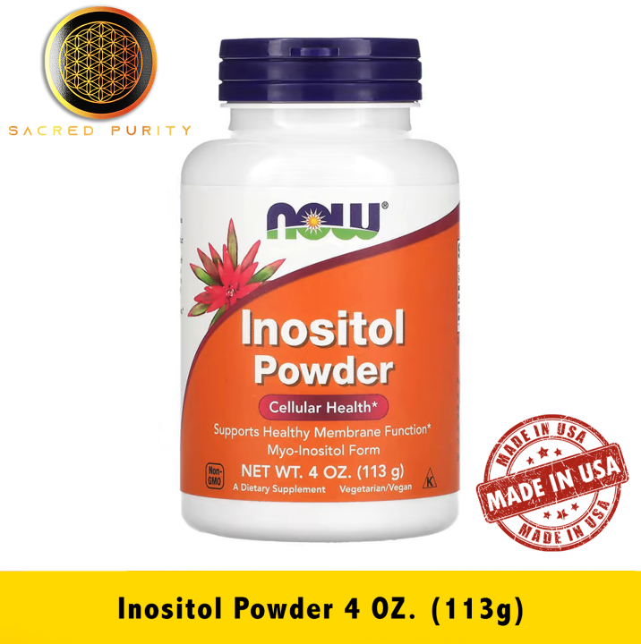 NOW Foods, Inositol Powder อิโนซิทอล, 4 oz (113 g) - [EXP 02/2028 ...