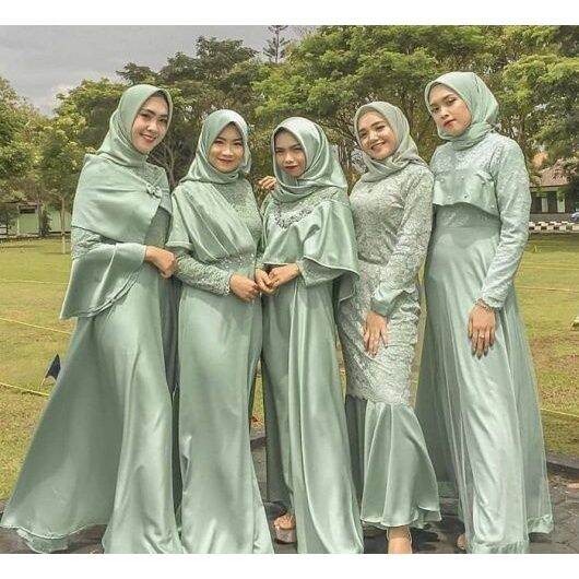 Baju 2025 bridesmaid satin