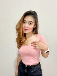 Kaos T-shirt crop top murah / crop top korea leher U Bisa COd