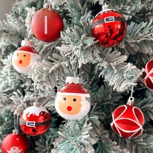 Christmas Decorations Decoration Transparent Elderly Pendant Plastic Exquisite Unique Electroplating