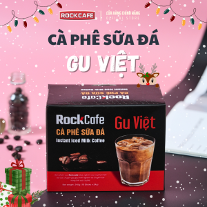 RockCafe - Cà phê sữa đá Gu Việt - Cafe hòa tan 3 trong 1 - Chuẩn gu Việt - Thơm ngon - Đậm vị