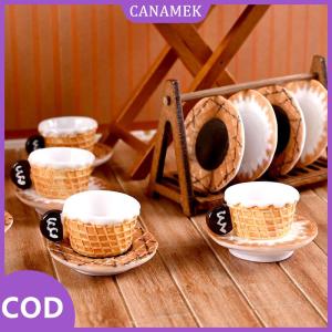 CANAMEK✨ 3 Bộ thu nhỏ Dollhouse Latte cà phê Mug Mini Cup mô hình đồ chơi cho trang trí nội thất phụ kiện